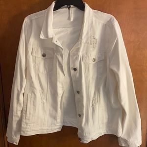 White denim jacket